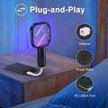 USB Rechargeable Mosquito Killer Racket with UV Light – Portable Electric Mosquito Swatter for Home & Office