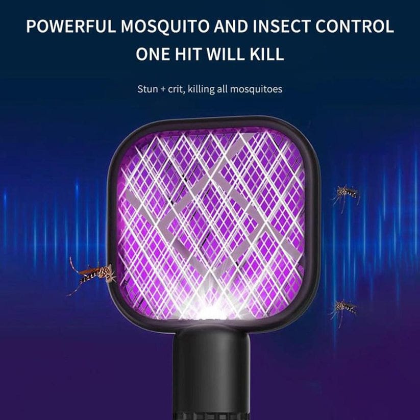 USB Rechargeable Mosquito Killer Racket with UV Light – Portable Electric Mosquito Swatter for Home & Office