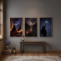 3 Pcs Wooden Sticky Wall Frames Set – 8×11 Inch Photo Frames