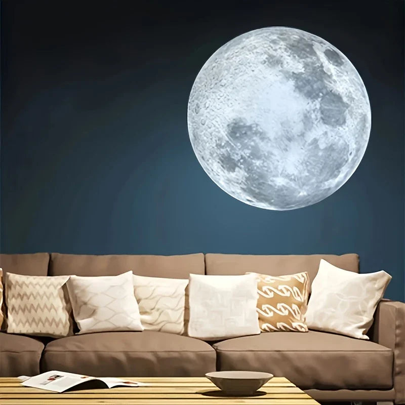 USB Power 3 Color Moon Lamps | 360° Rotatable LED Night Light | Romantic Moon Lamp for Bedroom, Ceiling, Wedding & Home Decoration