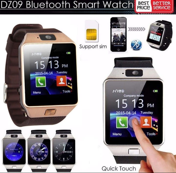 DZ09 Smart Watch 1.99" Bluetooth Calling Smartwatch – Heart Rate & Sleep Monitoring, IP67 Waterproof, Wireless Charging Smart Watch for Men & Women (Black)