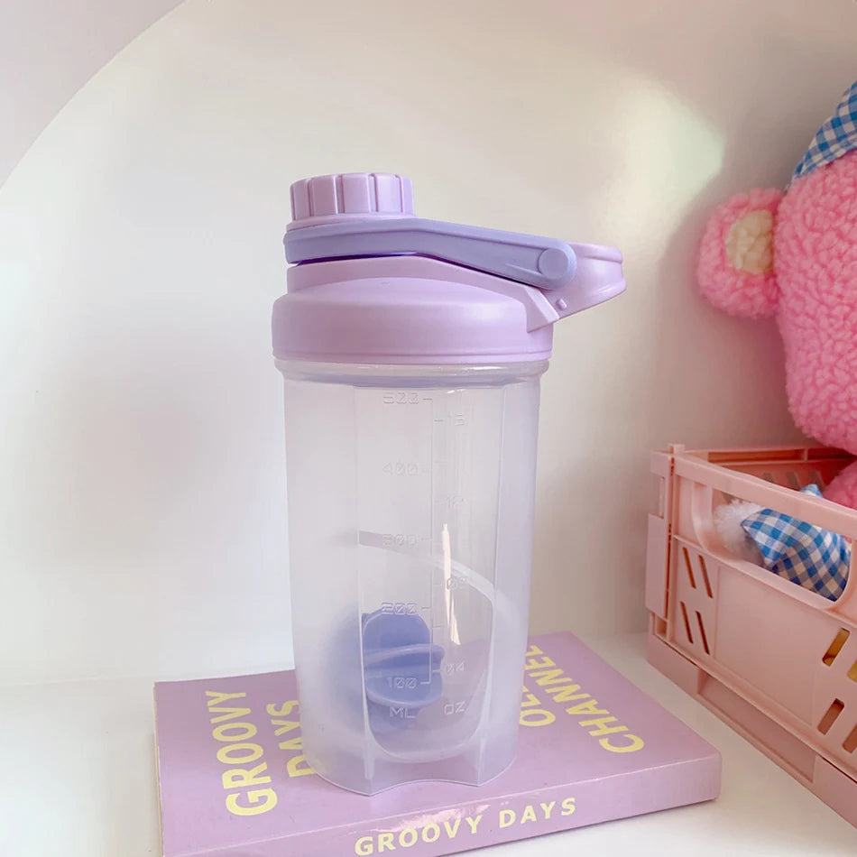 Sports Fitness Protein Shaker Bottle for boys and girls 700ML (random color)