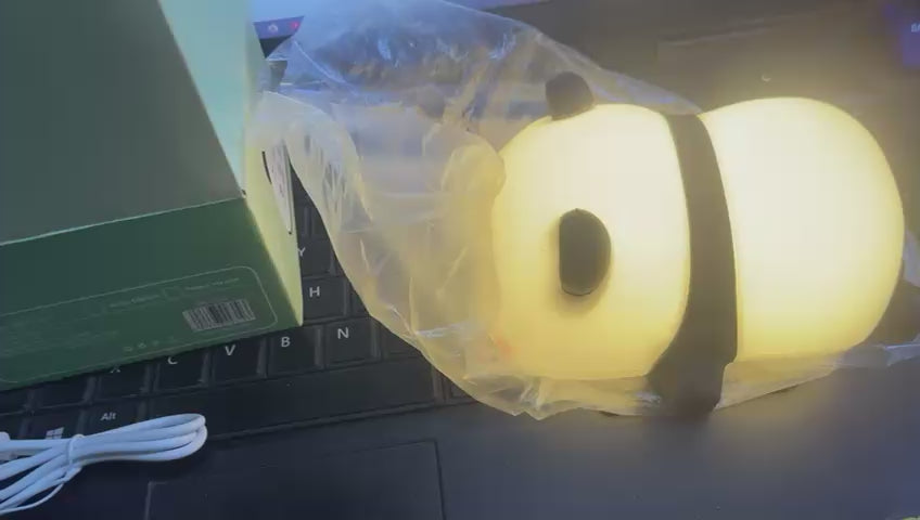 Rechargeable Panda Lamp | Cute Panda Night Light | Soft Silicon Lamp For Room Decoration | Panda Lamp